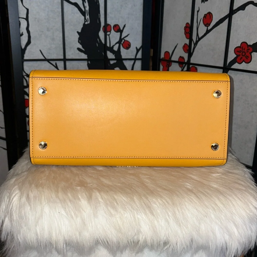 Michael Kors Medium HAMILTON Satchel/JET SET TRAVEL Card Case Wallet 2pc Set - Picture 5 of 8